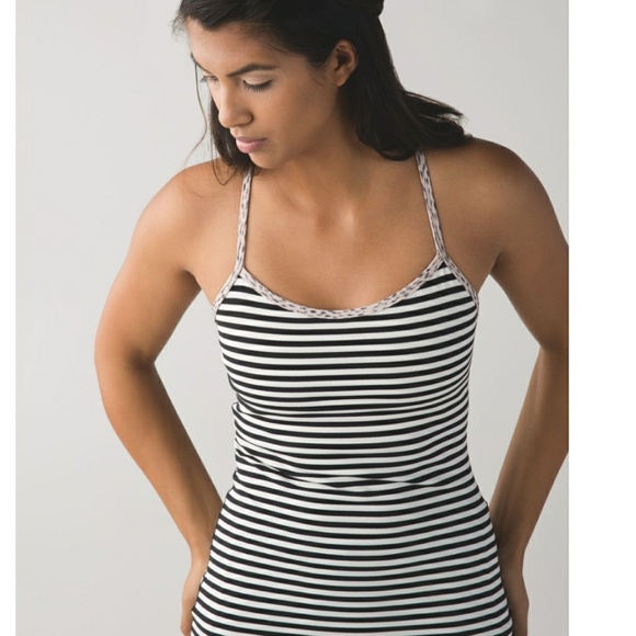 Lululemon Power Y Tank Narrow Bold Stripe - Picture 1 of 7